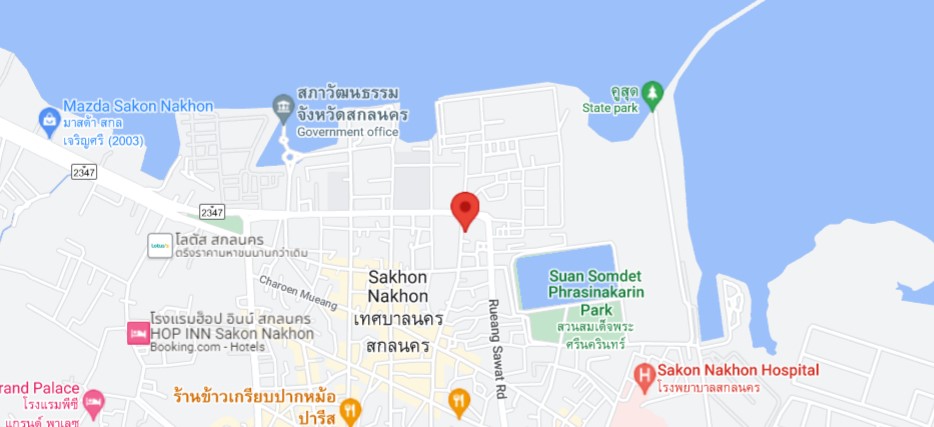 Thai Immigration in Sakon Nakhon map